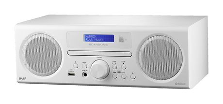 Scansonic DA310 CD Payer DAB+, FM, PLL Radio  (Weiß) f&uuml;r 235,99 Euro