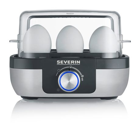 Severin EK3169 Eierkocher für 6 Eier  (Schwarz, Edelstahl) f&uuml;r 34,99 Euro