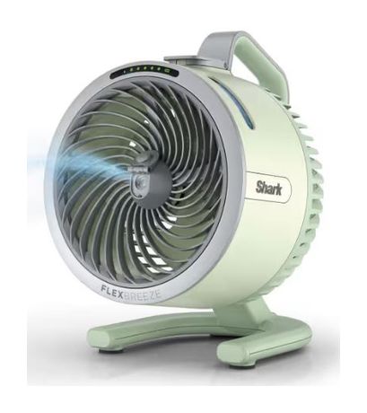 SHARK FA050EU FlexBreeze HydroGo Ventilator Flur, Tisch 36 dB  (Mintfarbe) f&uuml;r 129,99 Euro