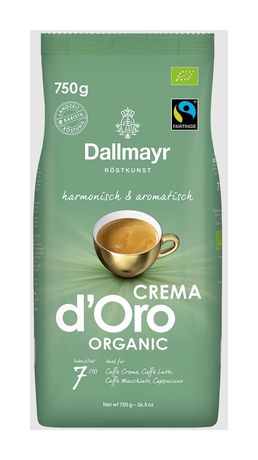 Crema d'Oro Organic ganze Bohne 