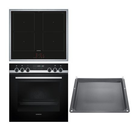 Siemens EX83DB2 (EM645CQB6E + HE578BBS4 + HZ541000) Herdset groß AutoClean activeClean mit 60 cm Induktions Kochfeld f&uuml;r 1.329,00 Euro