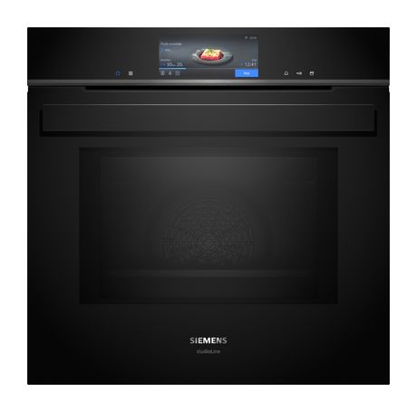 Siemens iQ700 HN978GMB1 Einbaubackofen groß Dampfgaren AutoClean Mikrowelle (Schwarz) f&uuml;r 2.245,00 Euro