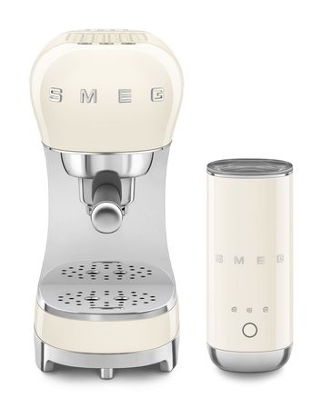 Smeg ECF12BLEU Siebträger Kaffeemaschine 15 bar 1350 W (Schwarz, Chrom, Silber) f&uuml;r 393,00 Euro
