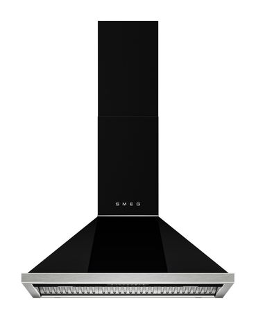 Smeg KCU94BL Abluft/Umluft Dunstabzugshaube/Esse Wand 896 mm (Edelstahl, Schwarz) f&uuml;r 1.679,00 Euro