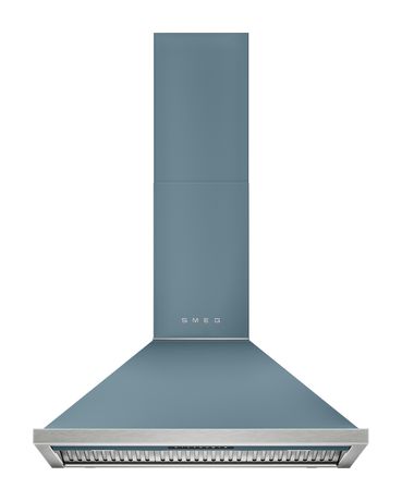 Smeg KCU94SBM Abluft/Umluft Dunstabzugshaube/Esse Wand 896 mm (Edelstahl, Blau) f&uuml;r 1.999,00 Euro