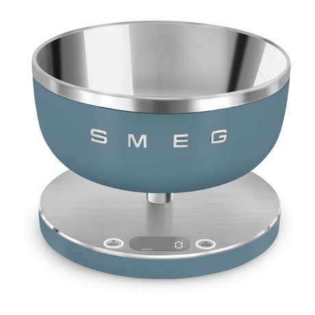 Smeg KSC01SBMWW Elektronische Küchenwaage bis 5 kg Genauigkeit 1 g  (Blau) f&uuml;r 124,99 Euro