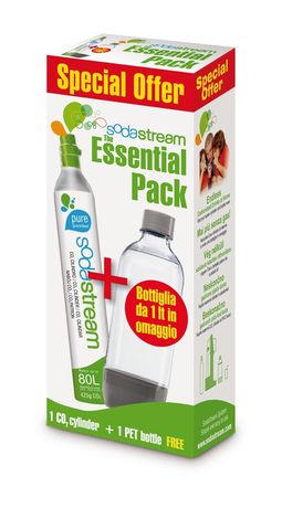 SodaStream 1053000410 Reservepack CO2-Zylinder 60l + PET-Flasche f&uuml;r 37,99 Euro