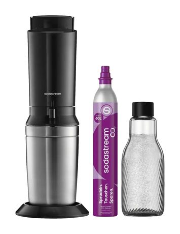 SodaStream Crystal 3.0 Wassersprudler  (Schwarz, Edelstahl) f&uuml;r 119,99 Euro