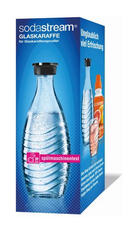 SodaStream 1047106980 hochwertige Glaskaraffe mit edlem Schraubverschluss Single f&uuml;r 18,99 Euro