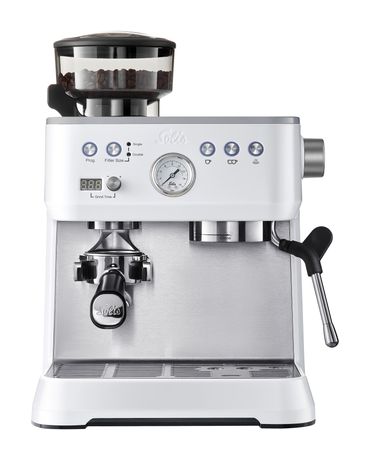 Solis 1019 Perfetta Grind & Infuse Siebträger Kaffeemaschine 1645 W  (Weiß) f&uuml;r 675,00 Euro