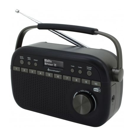 Soundmaster DAB280SW DAB+/UKW Tragbares Radio  (Schwarz) f&uuml;r 54,90 Euro