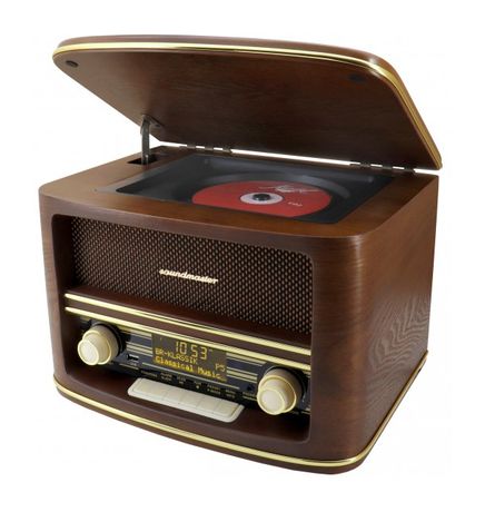 Soundmaster NR961 Bluetooth DAB+, FM Radio Tragbar  (Holz) f&uuml;r 159,00 Euro