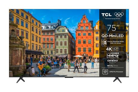TCL 75MQLED75K MiniLed 190,5 cm (75 Zoll) Fernseher 4K Ultra HD VESA 300 x 400 mm f&uuml;r 799,00 Euro