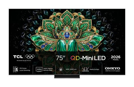 TCL 75MQLED75L MiniLed 190,5 cm (75 Zoll) Fernseher 4K Ultra HD VESA 300 x 300 mm f&uuml;r 1.364,00 Euro