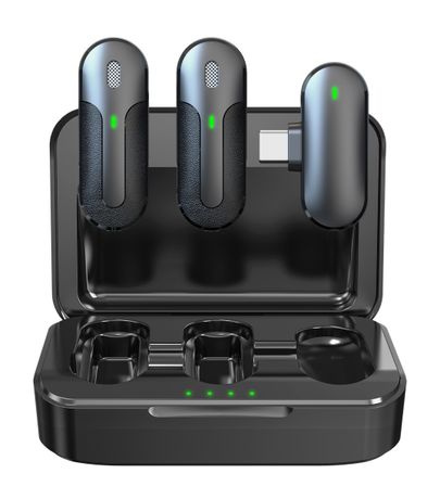 Technaxx TX-301 Kabelloses Mini-Mikrofon Set  (Schwarz) f&uuml;r 25,00 Euro