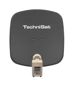TechniSat DigiDish 45 mit Twin-LNB 45 cm Aluminium Sat-Spiegel  (Grau) f&uuml;r 82,99 Euro