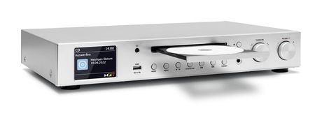 TechniSat DigitRadio 143 CD (V3) Home-Audio-Minisystem DAB+, FM Bluetooth  (Silber) f&uuml;r 212,99 Euro