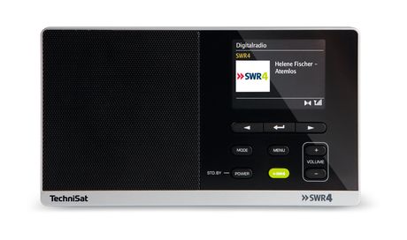 TechniSat DigitRadio 215 SWR4 Edition DAB, DAB+, UKW Radio Persönlich  (Schwarz) f&uuml;r 70,99 Euro