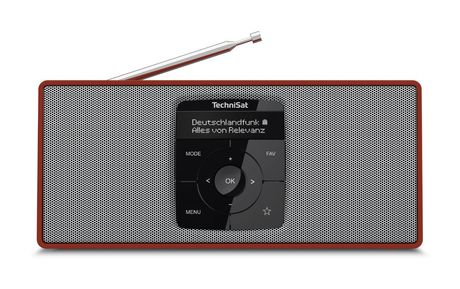 TechniSat DigitRadio 2S Bluetooth DAB+ Radio Tragbar  (Rot, Silber) f&uuml;r 49,99 Euro