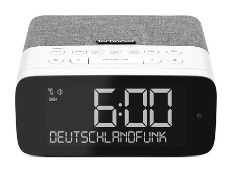 TechniSat Digitradio 52 ASA Bluetooth DAB+, UKW Radio Persönlich  (Grau, Weiß) f&uuml;r 85,99 Euro