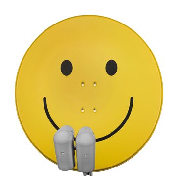 TechniSat Gigatenne 850 85 cm Aluminium Sat-Spiegel  (Gelb) f&uuml;r 369,00 Euro