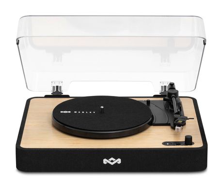 The House Of Marley Revolution Signature Audio-Plattenspieler mit Riemenantrieb  (Schwarz/Holz) f&uuml;r 169,99 Euro