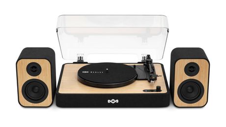 The House Of Marley Revolution Audio-Plattenspieler mit Riemenantrieb  (Schwarz, Holz) f&uuml;r 229,99 Euro
