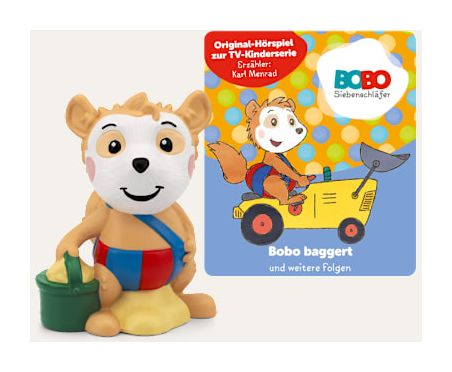tonies 11002281 Bobo Siebenschläfer: Bobo baggert und weitere Folgen  (Mehrfarbig) f&uuml;r 16,99 Euro