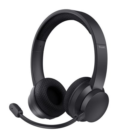 Trust Ayda Ohraufliegender Bluetooth Kopfhörer kabelgebunden&kabellos USB Typ-C  (Schwarz) f&uuml;r 39,99 Euro