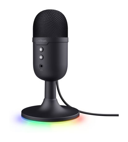Trust GXT234 Yunix kabelgebunden Tischmikrofon 48 kHz USB/3,5 mm Klinke  (Schwarz) f&uuml;r 29,99 Euro