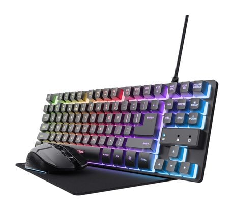 Trust GXT794 LED Gaming Tastatur USB  (Schwarz) f&uuml;r 34,99 Euro