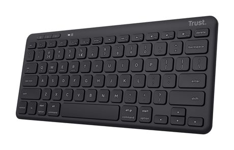 Trust Lyra Büro Tastatur USB + RF Wireless + Bluetooth  (Schwarz) f&uuml;r 34,99 Euro