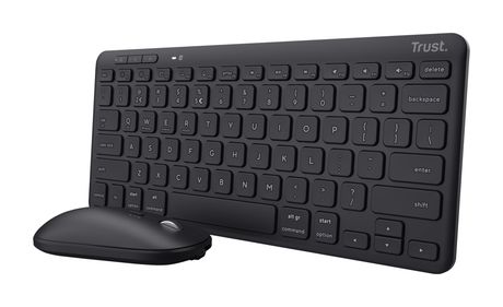 Trust Lyra Büro Tastatur RF Wireless + Bluetooth  (Schwarz) f&uuml;r 49,99 Euro