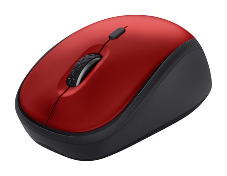 Trust Yvi+ 1600 DPI Büro Maus Optisch  (Schwarz, Rot) f&uuml;r 12,99 Euro