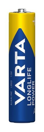 Varta Batterien AAA, 8+4 (12 Stück), Longlife Power, Alkaline, 1,5V, ideal für Spielzeug, Funkmaus, Taschenlampen, Verpackung zu 90% recycelt, Made in Germany f&uuml;r 8,99 Euro