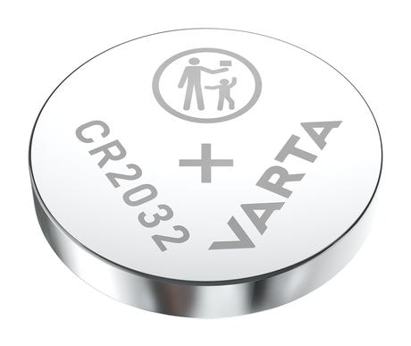Varta Batterien Knopfzelle CR2032, 1 Stück, Lithium Coin, 3V, kindersichere Verpackung, für elektronische Kleingeräte - Autoschlüssel, Fernbedienungen, Waagen f&uuml;r 3,99 Euro