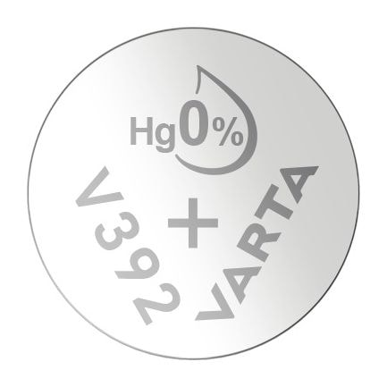 Batterien V392/SR41 Knopfzelle, 1 Stück, Silver Coin, 1,55V, kindersichere Verpackung, für elektronische Kleingeräte - Uhren, Autoschlüssel, Fernbedienungen, Waagen 