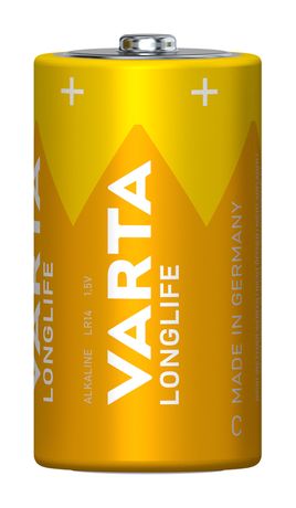 Varta Longlife Batterie C Alkali 1,5 V 2 Stück  (Gelb) f&uuml;r 3,49 Euro