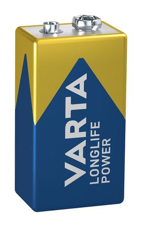 Longlife Power Batterie E-Block Alkali 9 V 1 Stück  (Blau/Gold) 