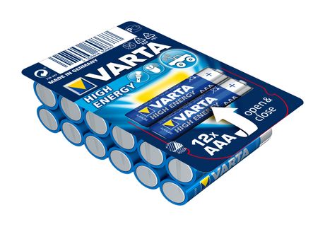 Longlife Power Batterie AAA Alkali 1,5 V 12 Stück  (Blau) 