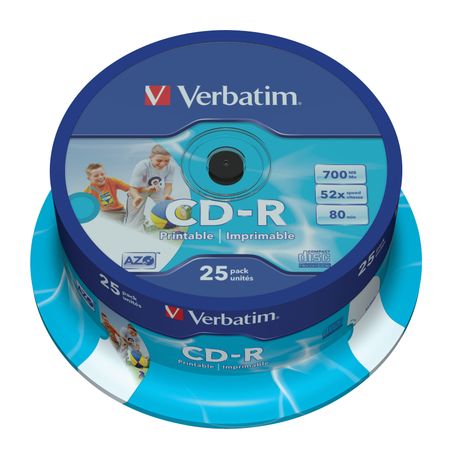 Verbatim CD-R AZO Wide Inkjet Printable f&uuml;r 8,99 Euro