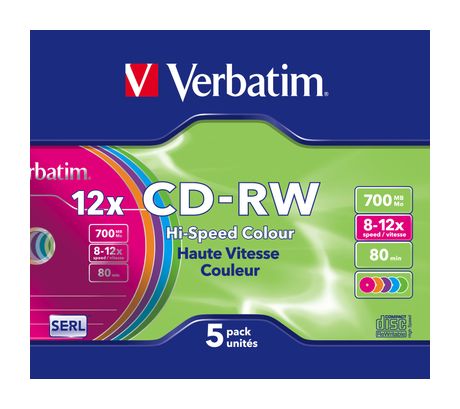 Verbatim CD-RW Colour 12x f&uuml;r 5,99 Euro