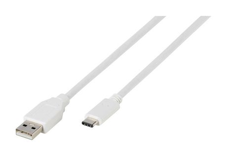 Vivanco 38756 Stecker USB C auf USB A 1,2 m  (Weiß) f&uuml;r 6,97 Euro