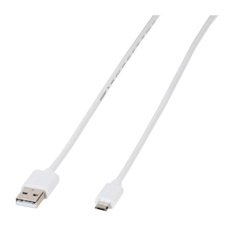 Vivanco 39451 Stecker USB A auf Micro-USB B 1 m  (Weiß) f&uuml;r 6,99 Euro