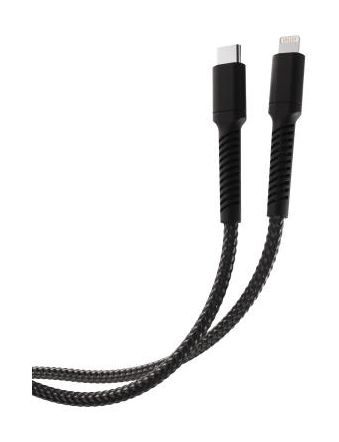 Vivanco 63642 Stecker Rundkabel USB C auf Lightning bis 30 W 2,5 m  (Schwarz) f&uuml;r 29,99 Euro