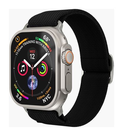 Vonmählen Classic Nylon Loop Armband Apple Watch 40 / 41 / 42 mm  (Schwarz) f&uuml;r 29,99 Euro