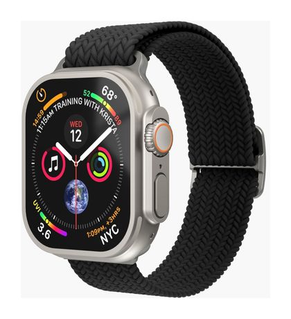 Vonmählen Woven Loop Armband Apple Watch 44 | 45 | 46 | 49 mm  (Schwarz) f&uuml;r 27,50 Euro