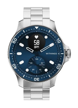 Withings ScanWatch Nova Hybrid 42 mm Smartwatch Rund 282 ppi  (Edelstahl) f&uuml;r 599,95 Euro