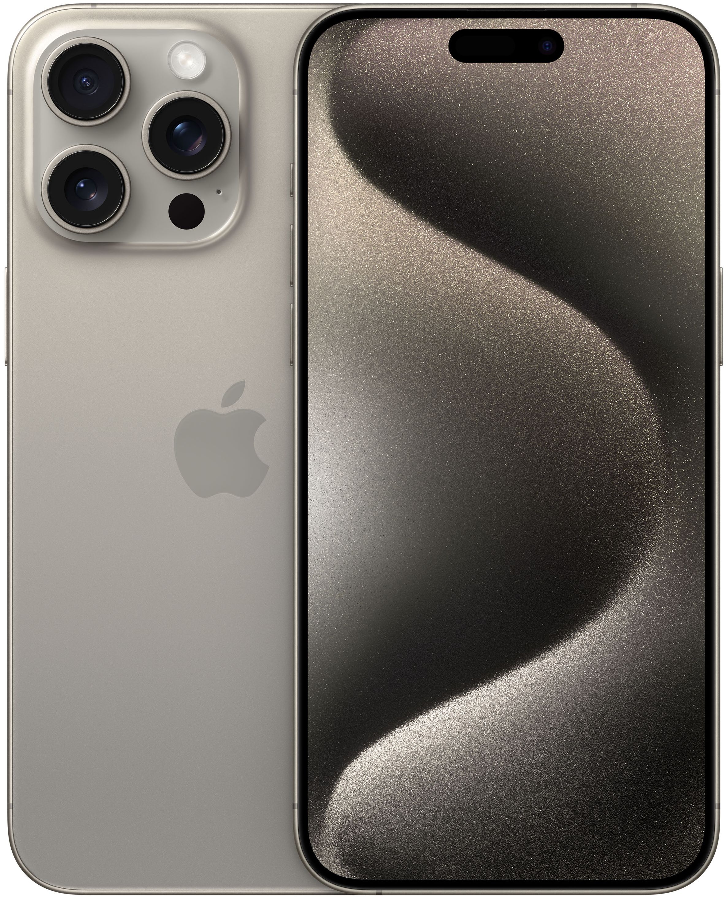 Apple iPhone 15 Pro Max 5G Smartphone 17 cm (6.7 Zoll) 256 GB IOS 48 MP  Dreifach Kamera Dual Sim (Natural Titanium) von expert Technomarkt