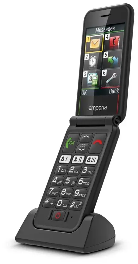 Emporia Simplicity glam 2G Smartphone cm Technomarkt 7,11 (2.8 (Schwarz) SIM von Single Zoll) expert